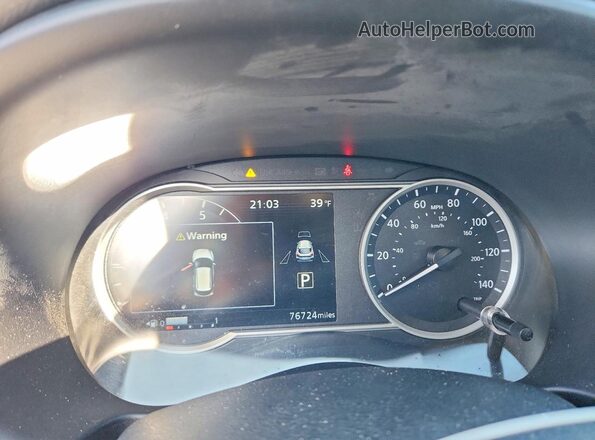 3N1CP5CUXKL500048 2019 NISSAN KICKS Black Вид щитка приладів