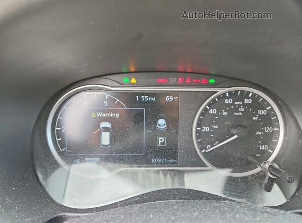 3N1CP5CUXKL524835 2019 NISSAN KICKS Серый Вид щитка приборов