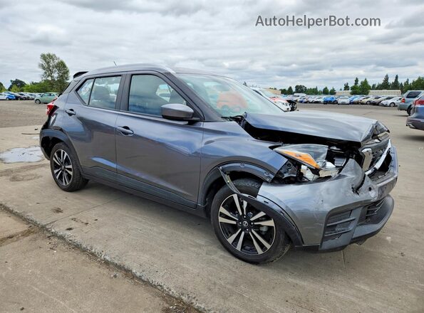 3N1CP5CUXKL524835 2019 NISSAN KICKS Серый Передняя правая четверть