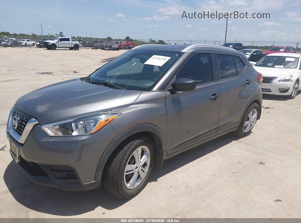 3N1CP5CUXKL524866 2019 NISSAN KICKS Gray Передня ліва чверть