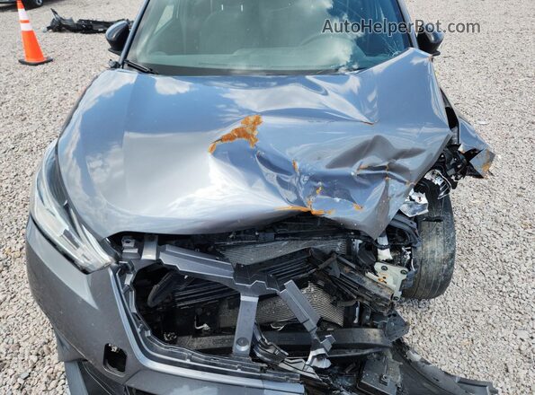 3N1CP5CUXKL524897 2019 NISSAN KICKS Gray Вид підкапотного простору