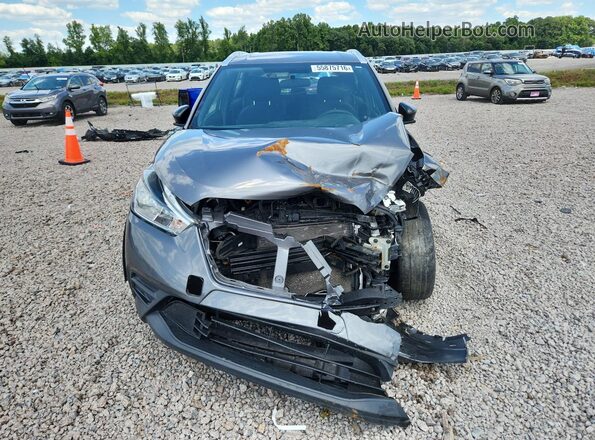 3N1CP5CUXKL524897 2019 NISSAN KICKS Gray Вид спереду