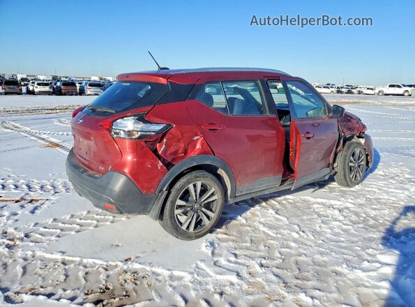 3N1CP5CUXKL555437 2019 NISSAN KICKS Красный Задняя правая четверть