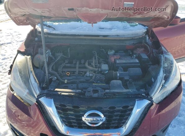 3N1CP5CUXKL555437 2019 NISSAN KICKS Красный Вид подкапотного пространства