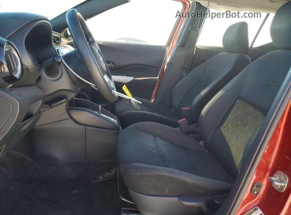 3N1CP5CUXKL555437 2019 NISSAN KICKS Красный Вид салона спереди