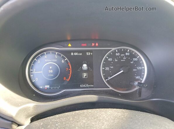 3N1CP5CUXKL563702 2019 NISSAN KICKS White Սարքավորումների վահանակի տեսք