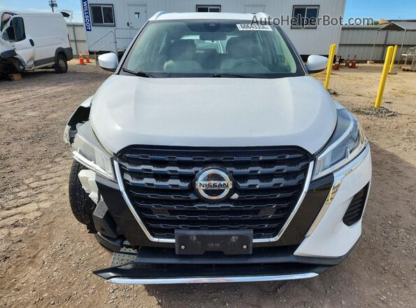 3N1CP5CV0ML486429 2021 NISSAN KICKS White Вид спереду