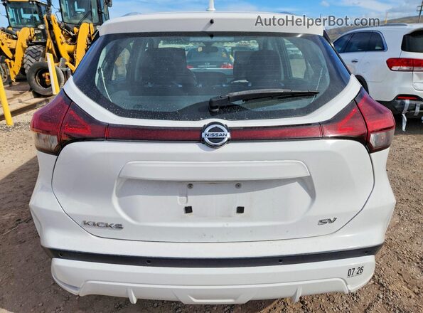 3N1CP5CV0ML486429 2021 NISSAN KICKS White Вид ззаду
