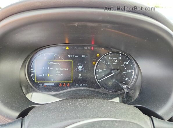 3N1CP5CV0ML486429 2021 NISSAN KICKS White Вид щитка приладів