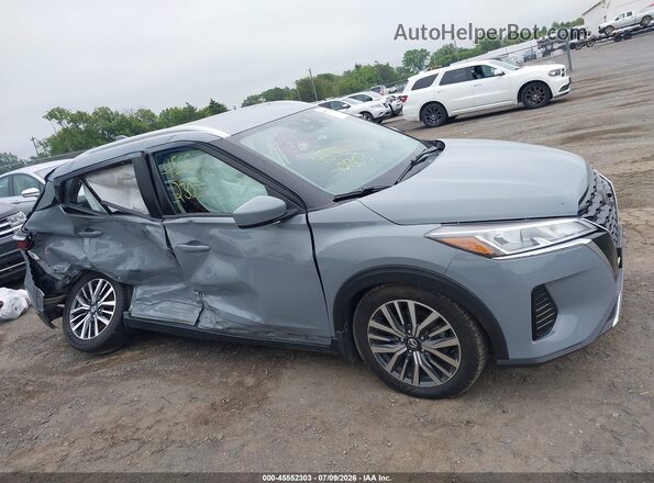 3N1CP5CV0ML514228 2021 NISSAN KICKS Blue Widok wnętrza 360 stopni