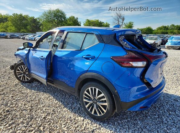 3N1CP5CV0NL487484 2022 NISSAN KICKS Blue უკანა მარცხენა