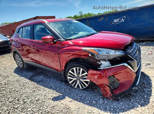 3N1CP5CV0PL543975 2023 NISSAN KICKS Красный Передняя правая четверть