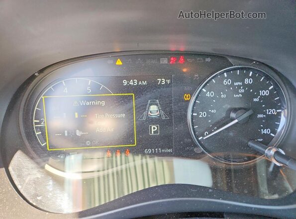 3N1CP5CV0PL543975 2023 NISSAN KICKS Красный Вид щитка приборов