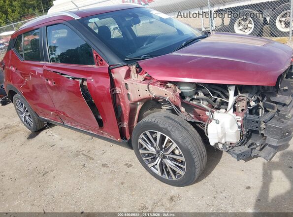 3N1CP5CV1ML469140 2021 NISSAN KICKS Red Widok z przodu