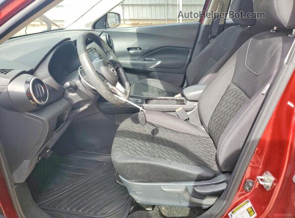3N1CP5CV1NL501327 2022 NISSAN KICKS Red წინა სალონის ხედი