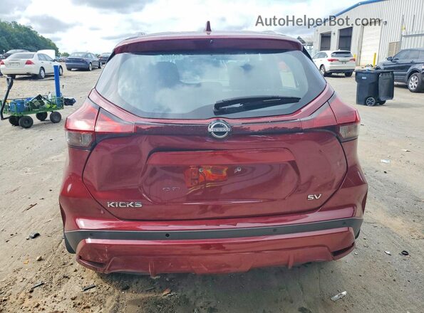 3N1CP5CV1NL501327 2022 NISSAN KICKS Red უკანა ხედი