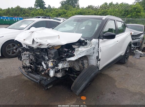 3N1CP5CV1RL507456 2024 NISSAN KICKS White წინა მარცხენა ხედი სამი მეოთხედიდან