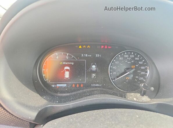 3N1CP5CV1RL532146 2024 NISSAN KICKS White Instrument cluster view