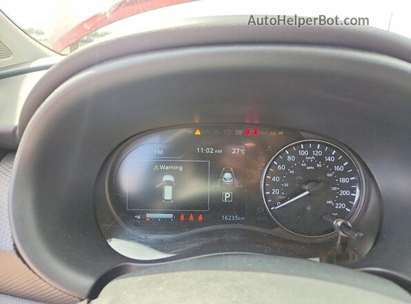 3N1CP5CV1SL465540 2025 NISSAN KICKS Red ხელსაწყოთა პანელის ხედი