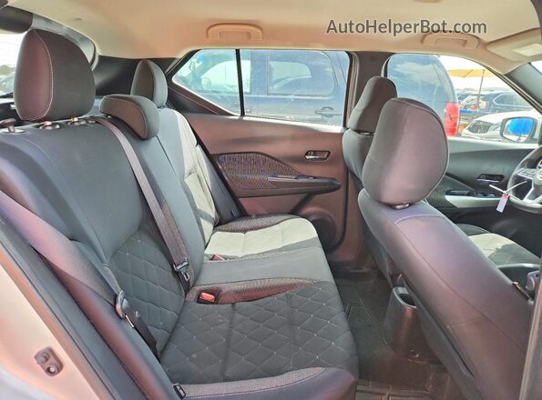 3N1CP5CV2LL520918 2020 NISSAN KICKS Silver უკანა სავარძლების ხედი