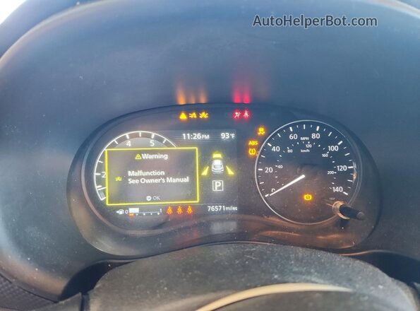 3N1CP5CV2ML466148 2021 NISSAN KICKS White Instrument cluster view