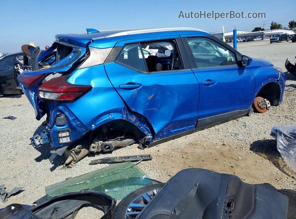 3N1CP5CV2ML512223 2021 NISSAN KICKS Blue Trasero derecho
