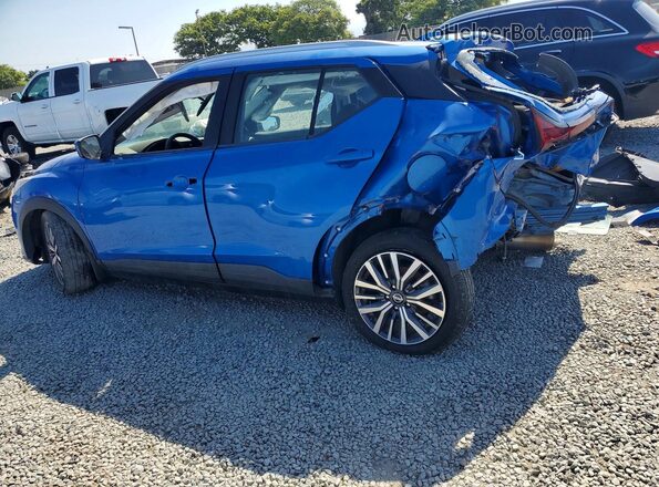 3N1CP5CV2ML512223 2021 NISSAN KICKS Blue Trasero izquierdo