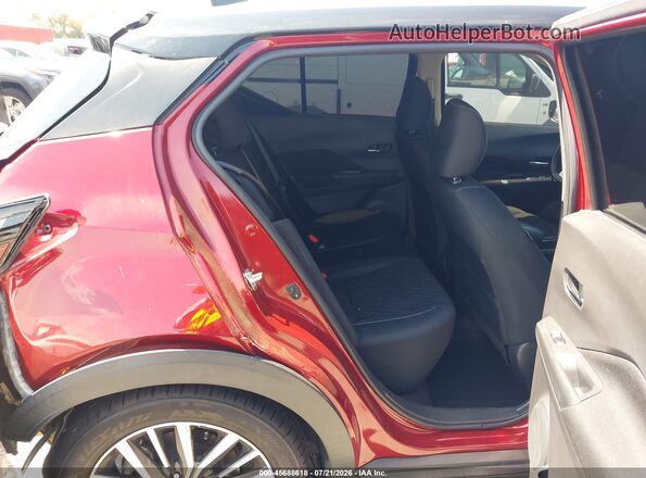 3N1CP5CV2NL485879 2022 NISSAN KICKS Red Widok naklejki z numerem VIN