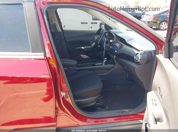 3N1CP5CV2NL485879 2022 NISSAN KICKS Red Widok wnętrza z przodu