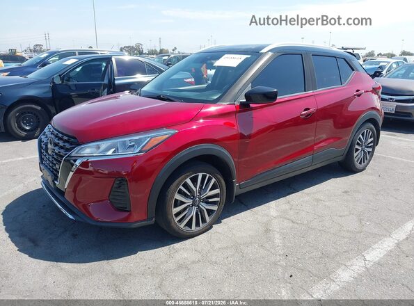 3N1CP5CV2NL485879 2022 NISSAN KICKS Red Przód lewy