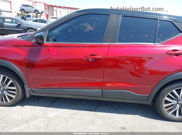 3N1CP5CV2NL485879 2022 NISSAN KICKS Red Widok wnętrza 360 stopni
