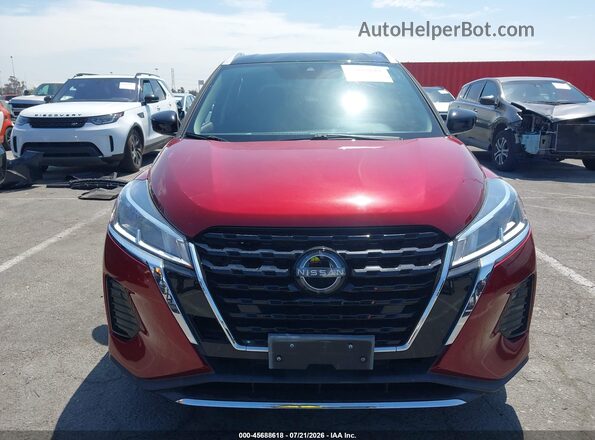 3N1CP5CV2NL485879 2022 NISSAN KICKS Red Widok zestawu wskaźników