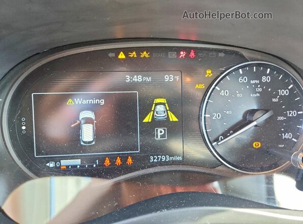 3N1CP5CV2NL528763 2022 NISSAN KICKS Gray Вид щитка приладів