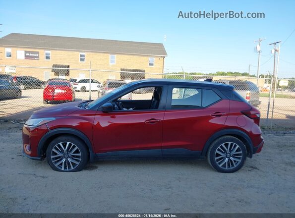 3N1CP5CV3ML515504 2021 NISSAN KICKS Red სალონის 360-გრადუსიანი ხედი
