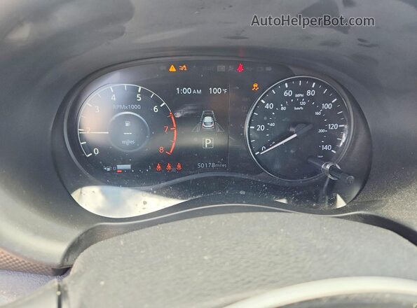 3N1CP5CV3NL512782 2022 NISSAN KICKS Gray Instrument cluster view
