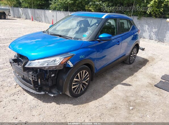 3N1CP5CV3PL473615 2023 NISSAN KICKS Blue Передня ліва чверть