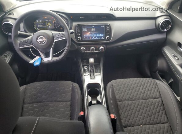 3N1CP5CV3PL486901 2023 NISSAN KICKS Blue Вид панелі приладів