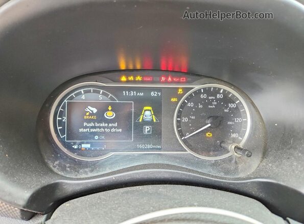 3N1CP5CV4LL507488 2020 NISSAN KICKS Silver Widok zestawu wskaźników