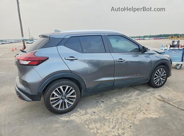 3N1CP5CV4ML466961 2021 NISSAN KICKS Gray Trasero derecho