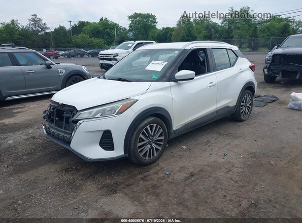 3N1CP5CV4ML505497 2021 NISSAN KICKS White Передня ліва чверть