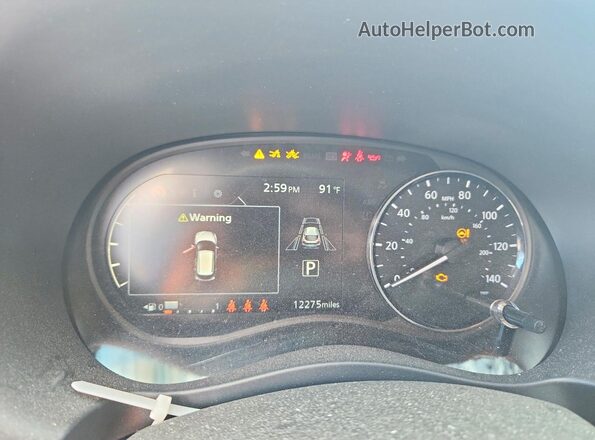 3N1CP5CV4RL485923 2024 NISSAN KICKS Gray Instrument cluster view