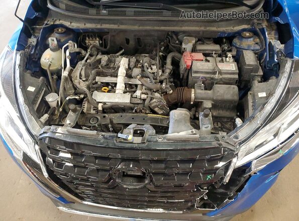 3N1CP5CV4SL510485 2025 NISSAN KICKS Blue ძრავის განყოფილების ხედი