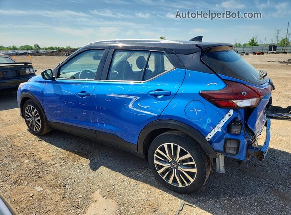 3N1CP5CV5NL475671 2022 NISSAN KICKS Blue Հետևի ձախ