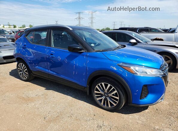 3N1CP5CV5NL475671 2022 NISSAN KICKS Blue Առջևի աջ