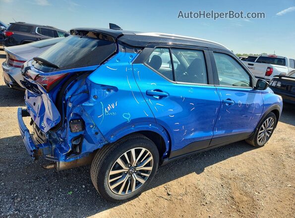 3N1CP5CV5NL475671 2022 NISSAN KICKS Blue Հետևի աջ