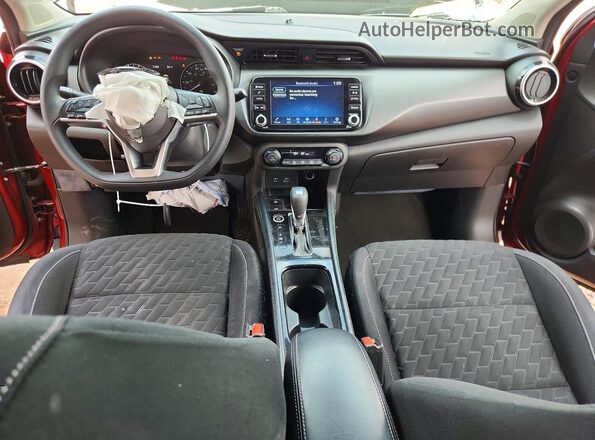 3N1CP5CV5NL480238 2022 NISSAN KICKS Red Вид панелі приладів