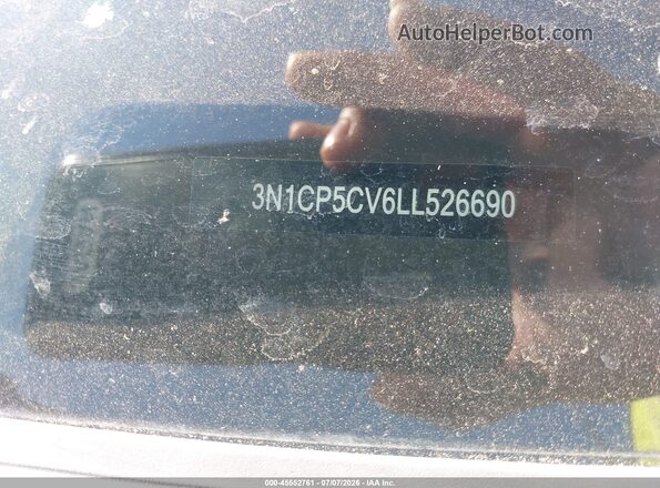 3N1CP5CV6LL526690 2020 NISSAN KICKS Silver Engine compartment view