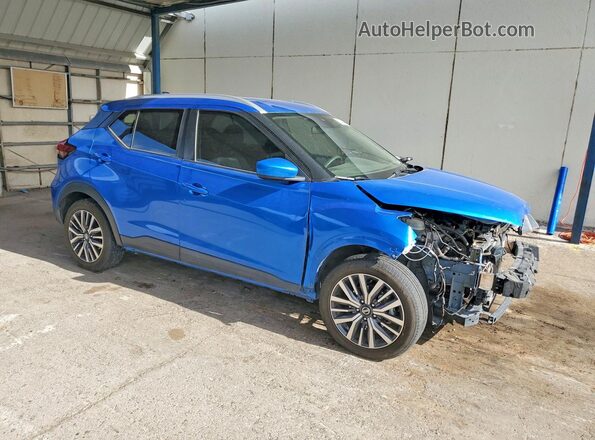 3N1CP5CV7ML486427 2021 NISSAN KICKS Blue Առջևի աջ