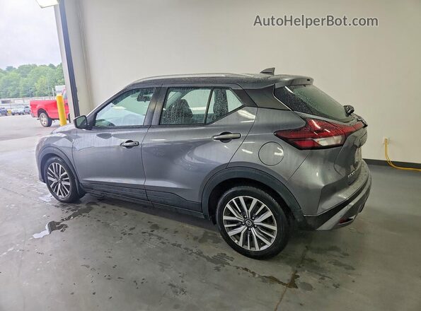 3N1CP5CV7ML510015 2021 NISSAN KICKS Silver Trasero izquierdo