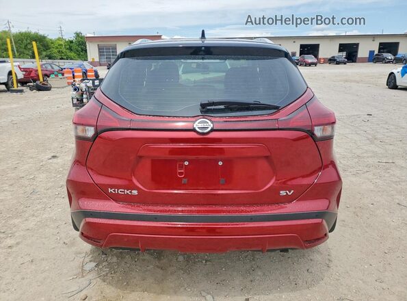 3N1CP5CV7ML531804 2021 NISSAN KICKS Red Rear view
